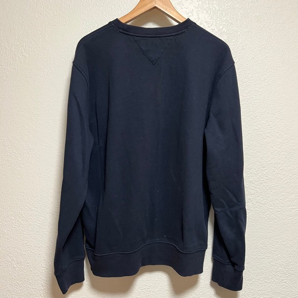 Tommy Hilfiger Preppy 90's Vintage Streetwear Logo Blue Sweatshirt Men Size L - Picture 9 of 9